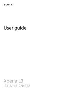 Sony Xperia L3 manual. Smartphone Instructions.